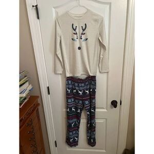 North Pole Christmas Reindeer PJs size 10/12